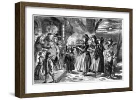 The Wassail Bowl, 1860-John Gilbert-Framed Giclee Print