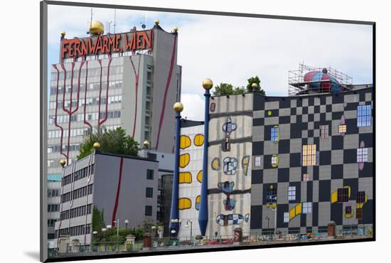 The waste incineration plant of Spittelau designed by Friedensreich Hundertwasser, Vienna, Austria-Carlo Morucchio-Mounted Photographic Print