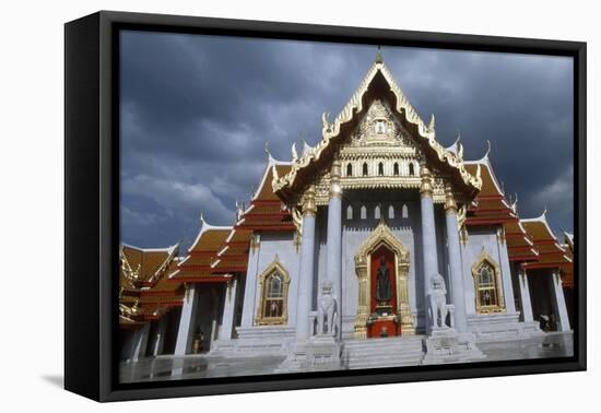 The Wat Benchamabophit or the Marble Temple in Bangkok, Thailand, 20th Century-null-Framed Stretched Canvas