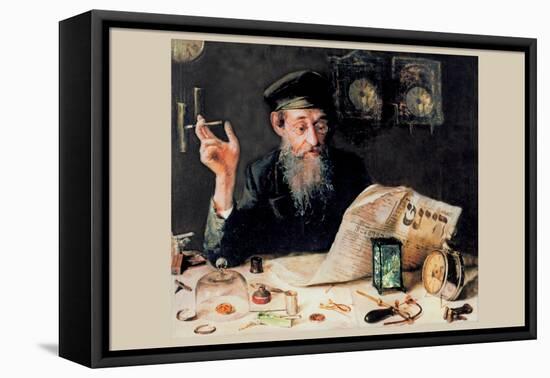 The Watch Maker-Yehuda Pen-Framed Stretched Canvas