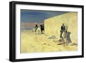 The Watch (The White Wall), C.1871-Giovanni Fattori-Framed Giclee Print