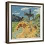 The Watcher (Oil on Canvas)-Walter Ufer-Framed Giclee Print