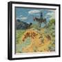 The Watcher (Oil on Canvas)-Walter Ufer-Framed Giclee Print