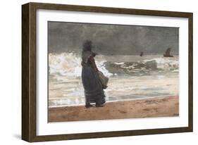 The Watcher, Tynemouth, 1882-Winslow Homer-Framed Giclee Print