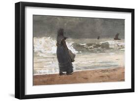 The Watcher, Tynemouth, 1882-Winslow Homer-Framed Giclee Print