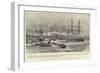 The Watcher Watched, Naval Manoeuvres Off Canea-Charles William Wyllie-Framed Giclee Print