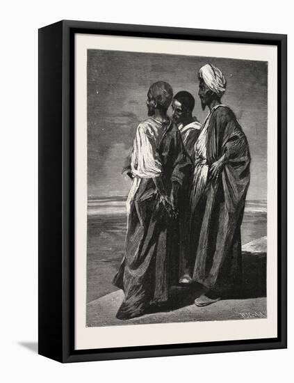 The Watchers. Egypt, 1879-null-Framed Stretched Canvas