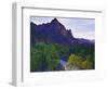 The Watchman Peak and the Virgin River, Zion National Park, Utah, USA-Dennis Flaherty-Framed Photographic Print