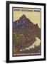 The Watchman, Zion National Park, Utah-Lantern Press-Framed Art Print