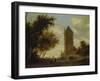 The Watchtower at the Country Road. Probably around 1660-Salomon van Ruysdael-Framed Giclee Print