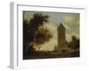 The Watchtower at the Country Road. Probably around 1660-Salomon van Ruysdael-Framed Giclee Print