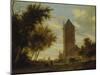 The Watchtower at the Country Road. Probably around 1660-Salomon van Ruysdael-Mounted Giclee Print