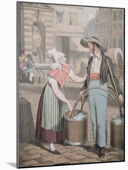 The Water Carrier, 1821-John James Chalon-Mounted Giclee Print