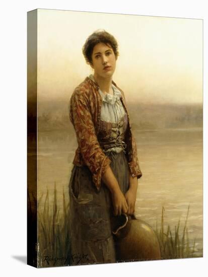 The Water Carrier-Daniel Ridgway Knight-Stretched Canvas