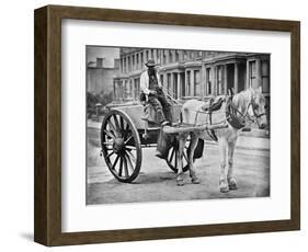 The Water-Cart, from 'Street Life in London', by J. Thomson and Adolphe Smith, 1877-John Thomson-Framed Giclee Print