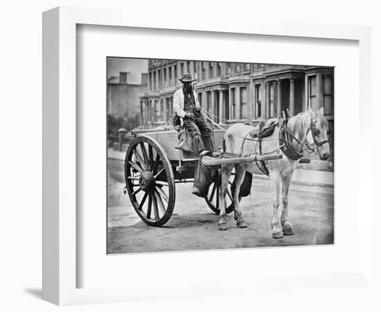 The Water-Cart, from 'Street Life in London', by J. Thomson and Adolphe Smith, 1877-John Thomson-Framed Giclee Print