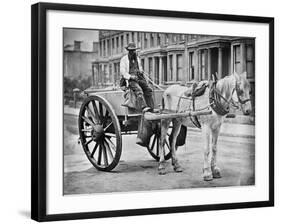 The Water-Cart, from 'Street Life in London', by J. Thomson and Adolphe Smith, 1877-John Thomson-Framed Giclee Print