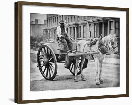 The Water-Cart, from 'Street Life in London', by J. Thomson and Adolphe Smith, 1877-John Thomson-Framed Giclee Print