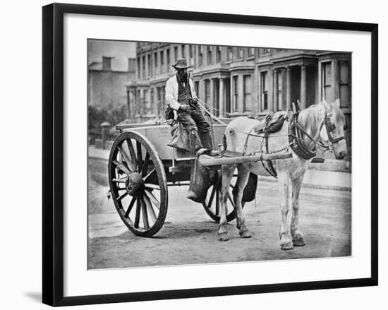 The Water-Cart, from 'Street Life in London', by J. Thomson and Adolphe Smith, 1877-John Thomson-Framed Giclee Print