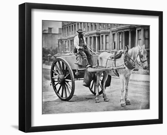 The Water-Cart, from 'Street Life in London', by J. Thomson and Adolphe Smith, 1877-John Thomson-Framed Giclee Print