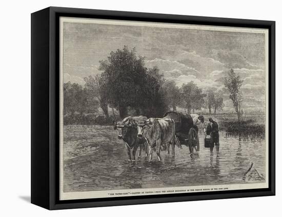 The Water-Cart-Constant-emile Troyon-Framed Stretched Canvas