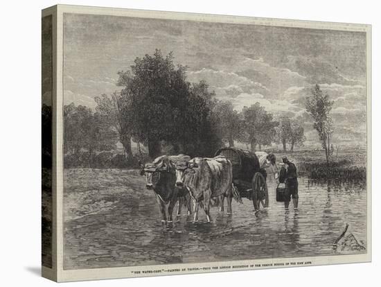 The Water-Cart-Constant-emile Troyon-Stretched Canvas