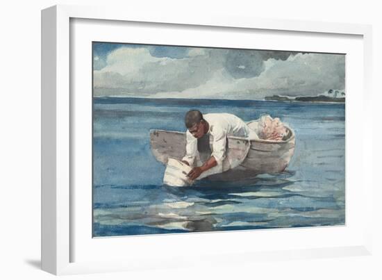 The Water Fan, 1898-99-Winslow Homer-Framed Giclee Print
