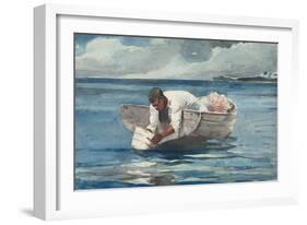 The Water Fan, 1898-99-Winslow Homer-Framed Giclee Print