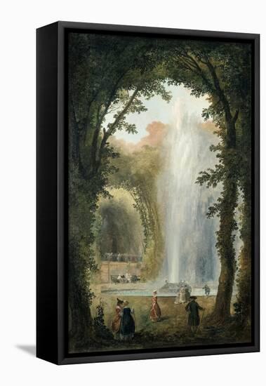 The Water Feature of the Grove of the Museum of Marly, Late 18th-Early 19th Century-Hubert Robert-Framed Stretched Canvas