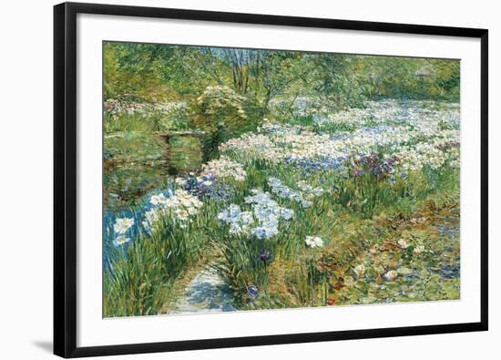 The Water Garden, 1909-Frederick Childe Hassam-Framed Premium Giclee Print