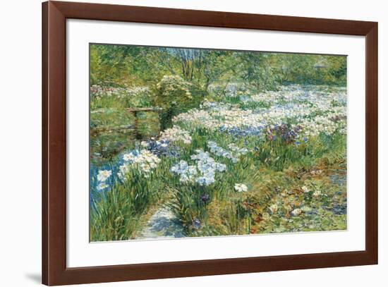 The Water Garden, 1909-Frederick Childe Hassam-Framed Premium Giclee Print