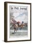 The Water Jump at the Steeplechase, Auteuil, 1903-null-Framed Giclee Print