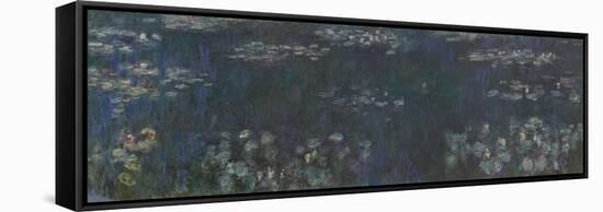 The Water Lilies - Green Reflections, 1914-26 (oil on canvas)-Claude Monet-Framed Stretched Canvas