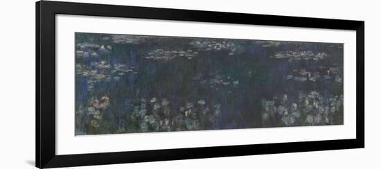 The Water Lilies - Green Reflections, 1914-26 (oil on canvas)-Claude Monet-Framed Giclee Print