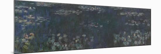 The Water Lilies - Green Reflections, 1914-26 (oil on canvas)-Claude Monet-Mounted Giclee Print