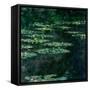 The Water Lilies (Les Nymphéa)-Claude Monet-Framed Stretched Canvas