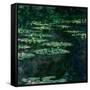 The Water Lilies (Les Nymphéa)-Claude Monet-Framed Stretched Canvas
