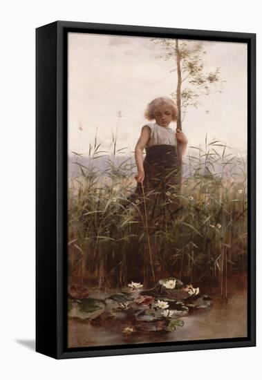 The Water Lilies-Hector Caffieri-Framed Stretched Canvas