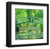 The Water Lilly Pond, Green Harmony-Claude Monet-Framed Giclee Print