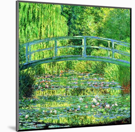 The Water Lilly Pond, Green Harmony-Claude Monet-Mounted Giclee Print