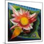 The Water Lily, C.1924 (Oil on Glass)-Joseph Stella-Mounted Giclee Print