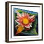 The Water Lily, C.1924 (Oil on Glass)-Joseph Stella-Framed Giclee Print