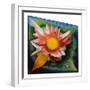 The Water Lily, C.1924 (Oil on Glass)-Joseph Stella-Framed Giclee Print