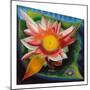 The Water Lily, C.1924 (Oil on Glass)-Joseph Stella-Mounted Giclee Print