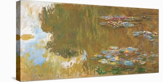 The Water Lily Pond, c. 1917-19-Claude Monet-Stretched Canvas