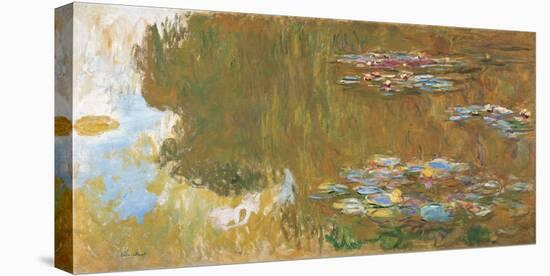 The Water Lily Pond, c. 1917-19-Claude Monet-Stretched Canvas