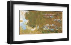 The Water Lily Pond, c. 1917-19-Claude Monet-Framed Art Print