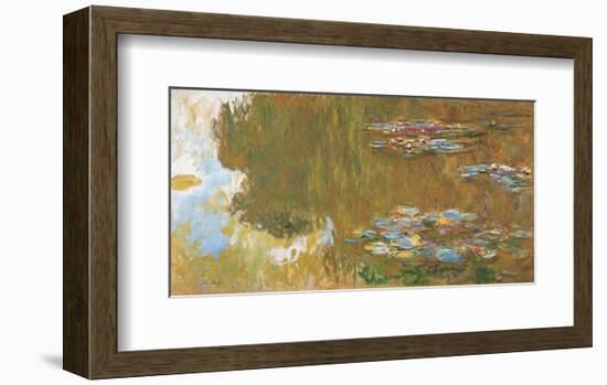 The Water Lily Pond, c. 1917-19-Claude Monet-Framed Art Print