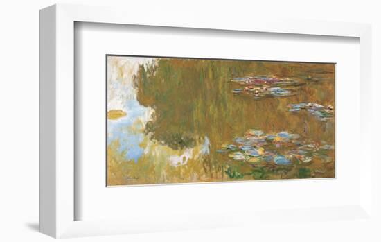 The Water Lily Pond, c. 1917-19-Claude Monet-Framed Art Print