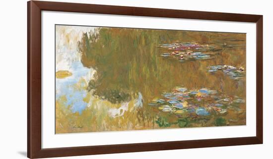 The Water Lily Pond, c. 1917-19-Claude Monet-Framed Art Print